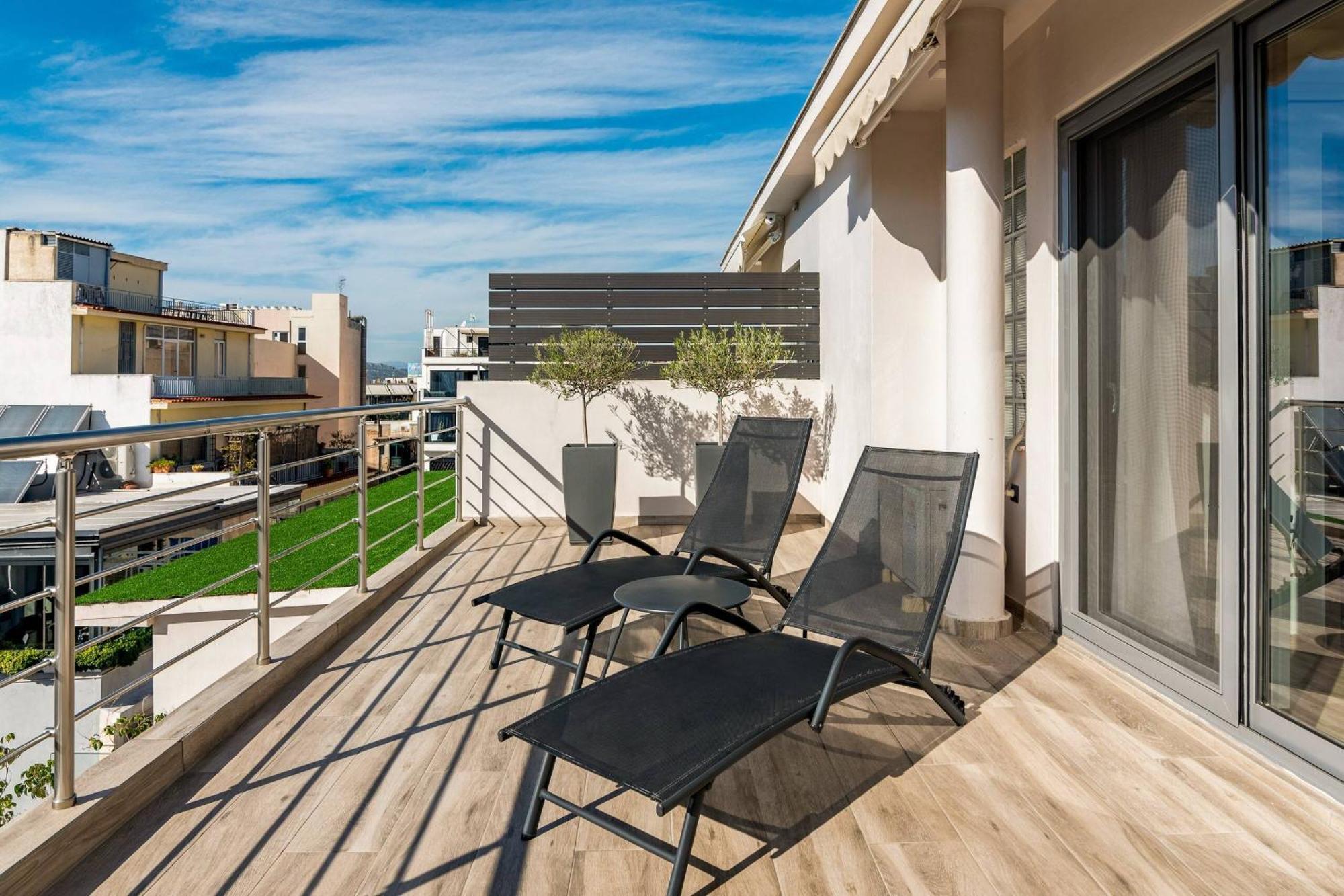 Dreamy Athens Penthouse With Acropolis View Leilighet Eksteriør bilde