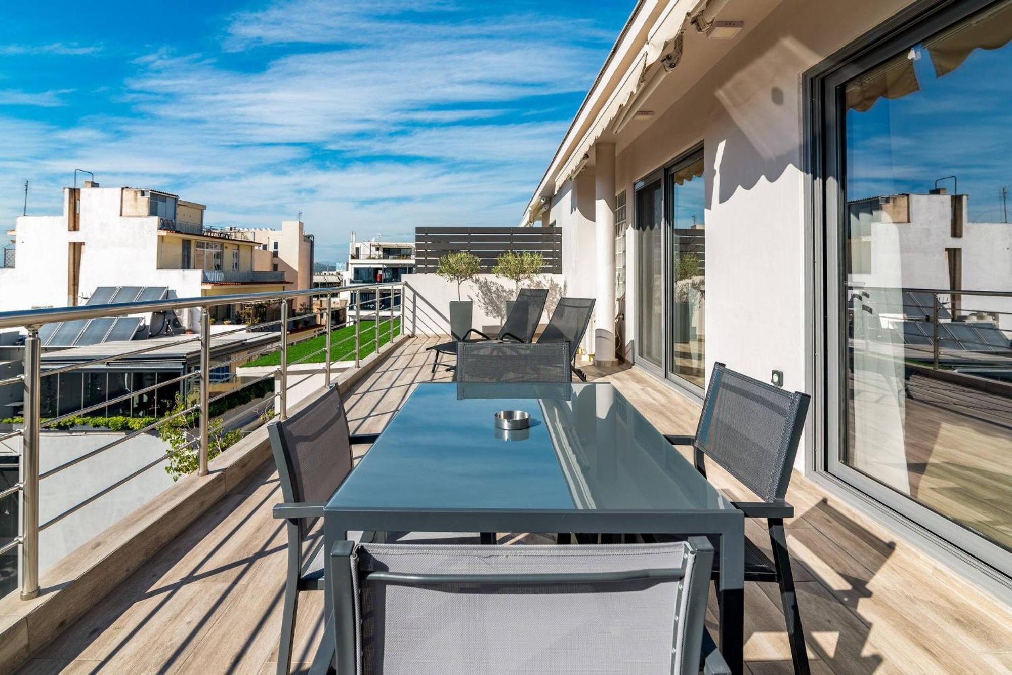 Dreamy Athens Penthouse With Acropolis View Leilighet Eksteriør bilde
